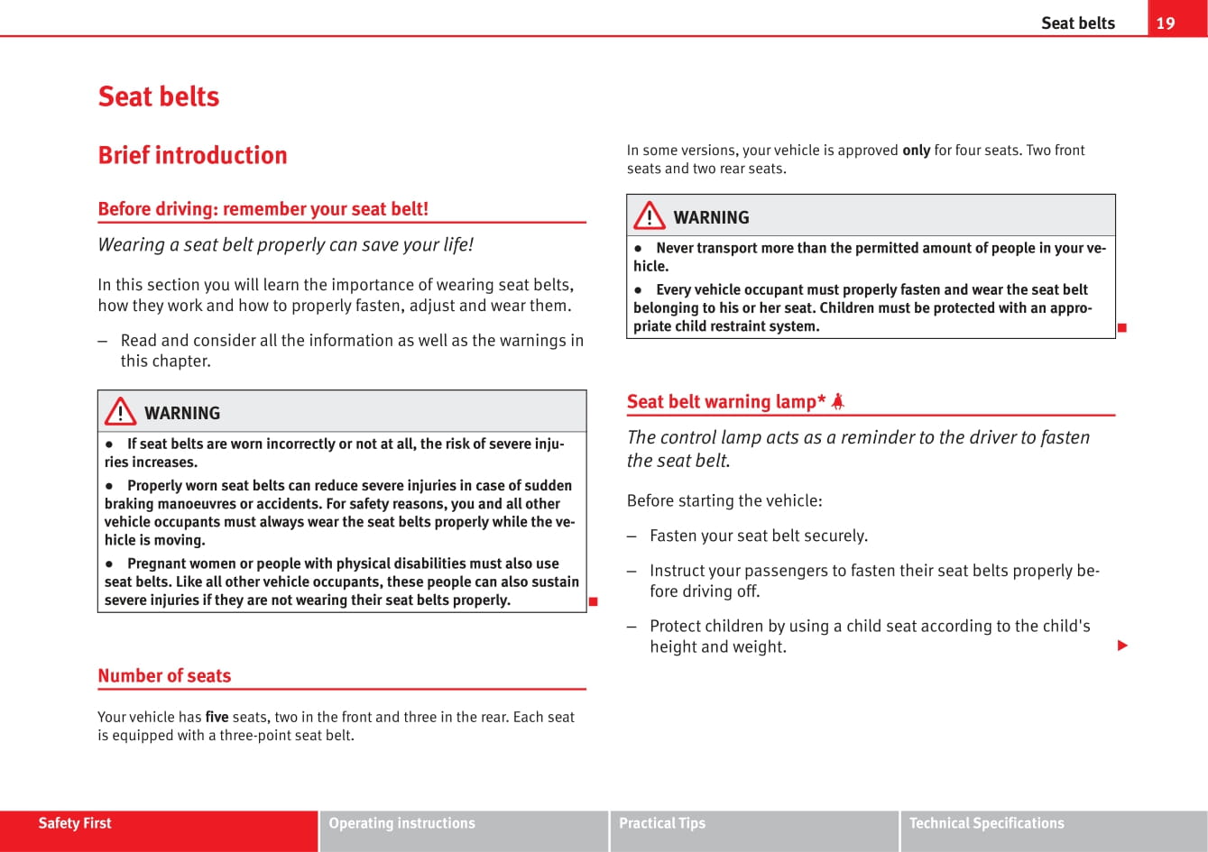 2013-2014 Seat Altea XL Owner's Manual | English