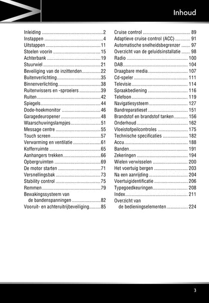 2008-2009 Jaguar XF Owner's Manual | Dutch