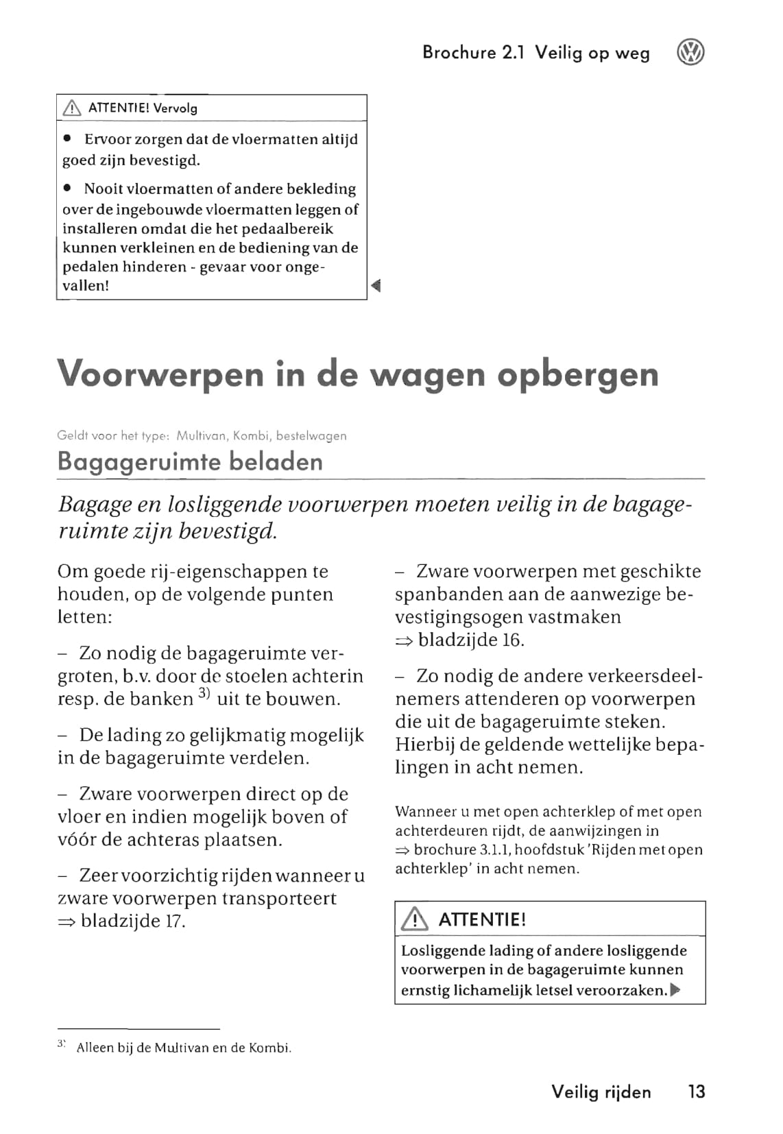 2003-2009 Volkswagen Multivan/Transporter Bedienungsanleitung | Niederländisch