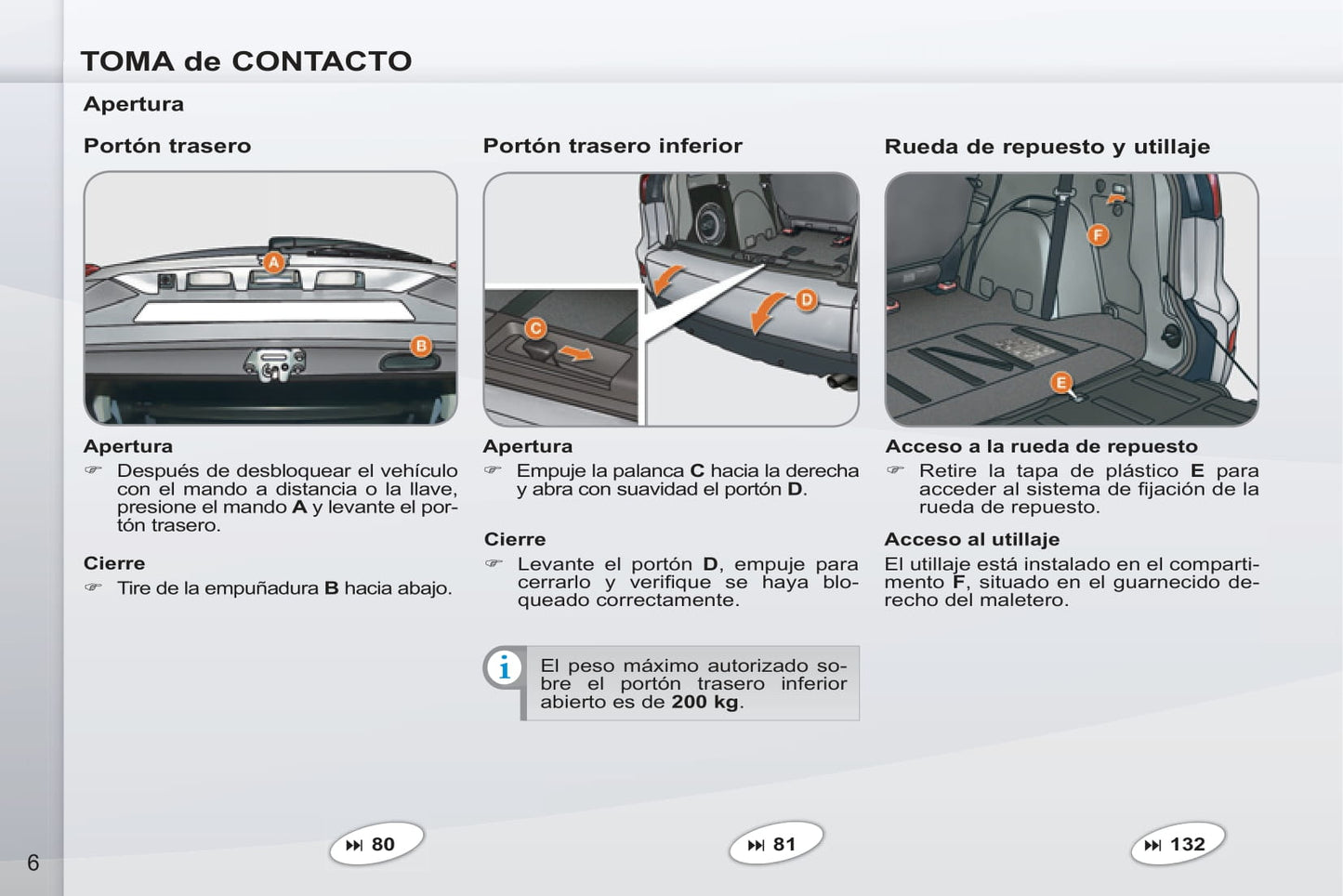 2011-2012 Peugeot 4007 Bedienungsanleitung | Spanisch