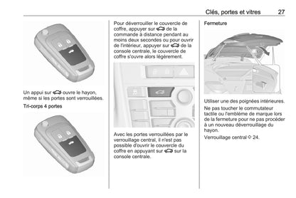 2017-2018 Opel Astra Owner's Manual | French