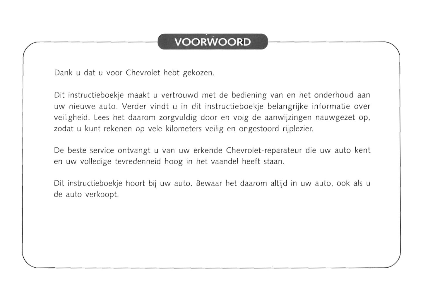 2004-2010 Chevrolet Nubira Bedienungsanleitung | Niederländisch