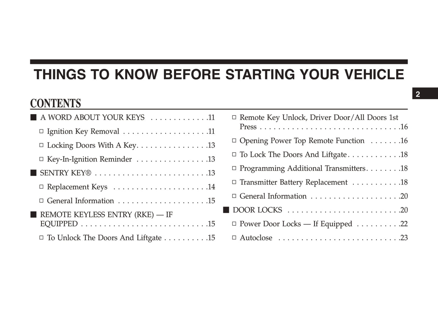 2008-2016 Abarth 500 Owner's Manual | English