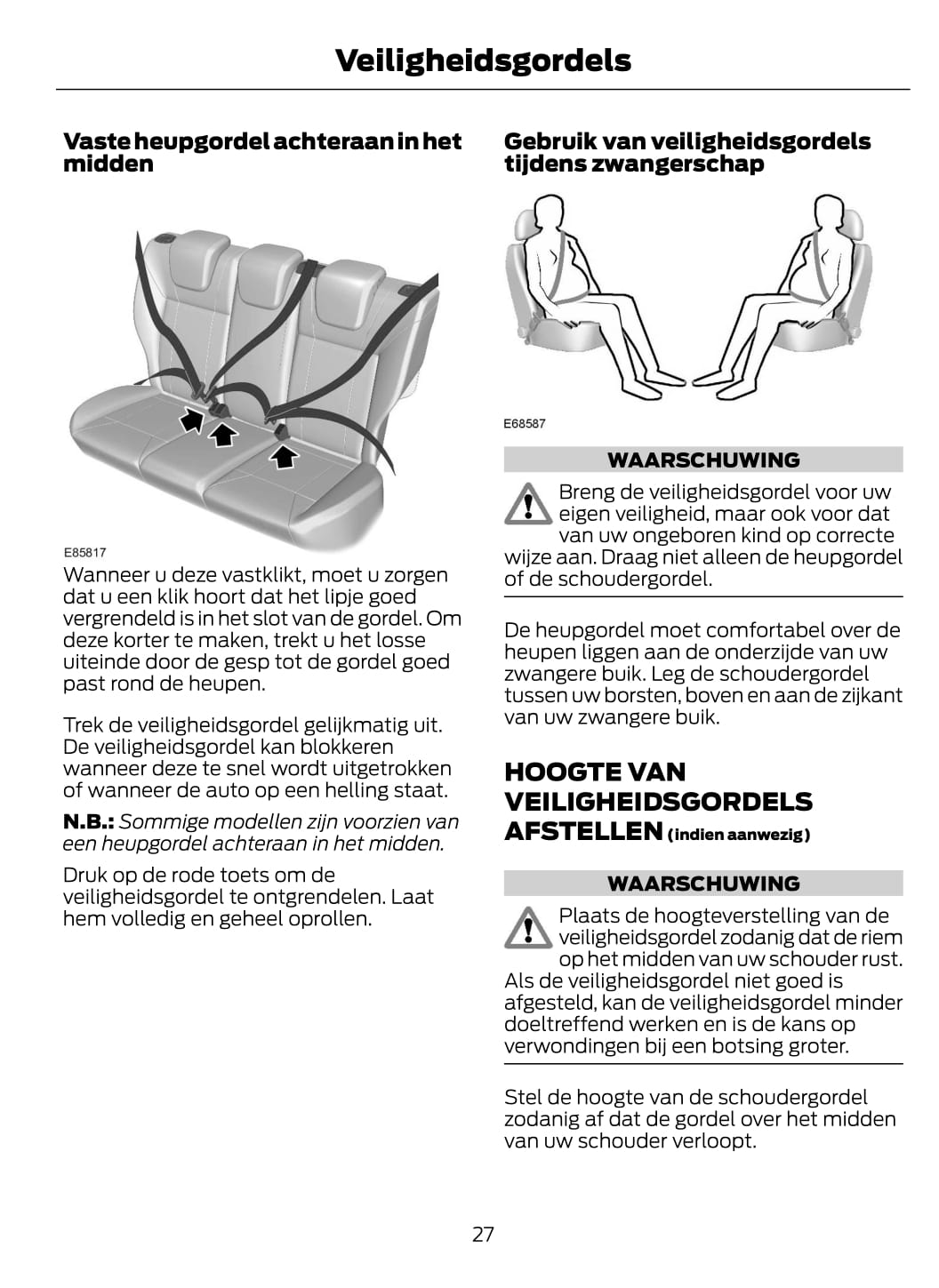 2014-2015 Ford EcoSport Bedienungsanleitung | Niederländisch