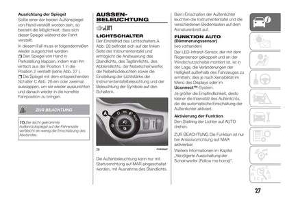 2019-2020 Fiat 500X Bedienungsanleitung | Deutsch