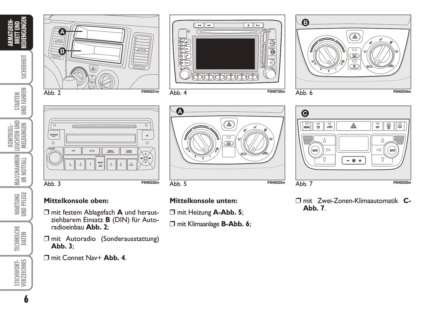 2010-2011 Fiat Idea Owner's Manual | German