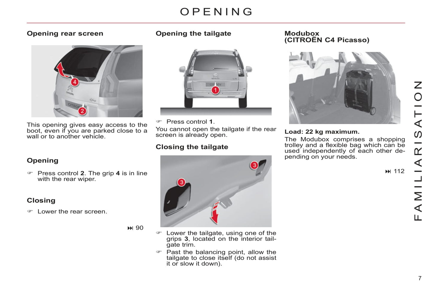 2011-2013 Citroën C4 Picasso/C4 Grand Picasso Owner's Manual | English