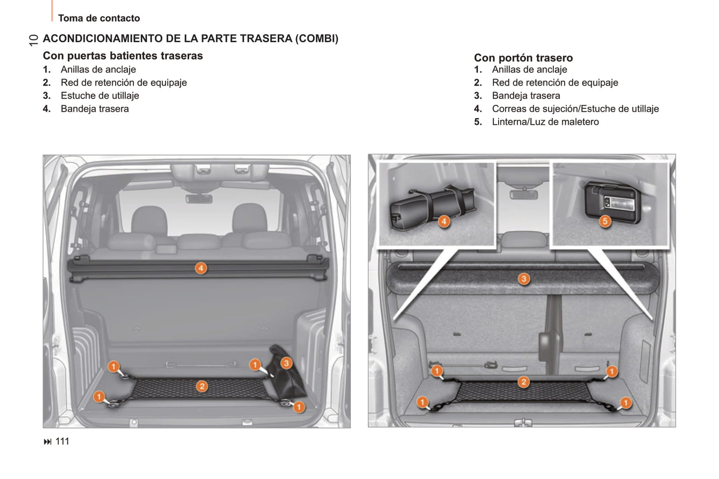 2014 Peugeot Bipper Bedienungsanleitung | Spanisch