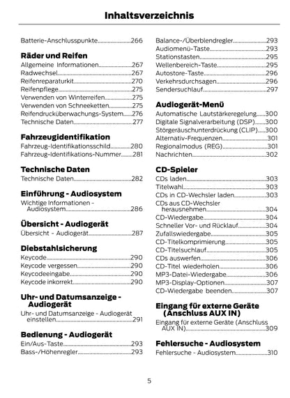 1997-2008 Ford Ka Owner's Manual | German