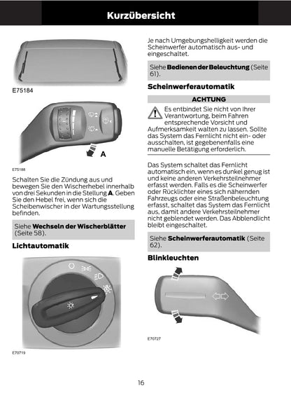 1997-2008 Ford Ka Owner's Manual | German