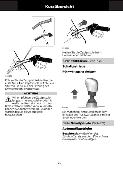 1997-2008 Ford Ka Owner's Manual | German