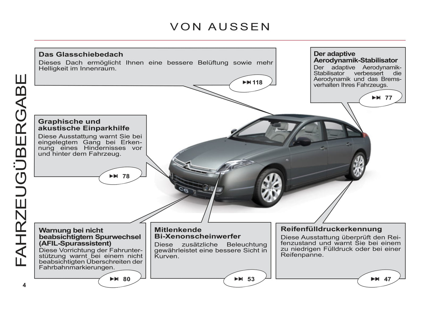 2011-2012 Citroën C6 Bedienungsanleitung | Deutsch