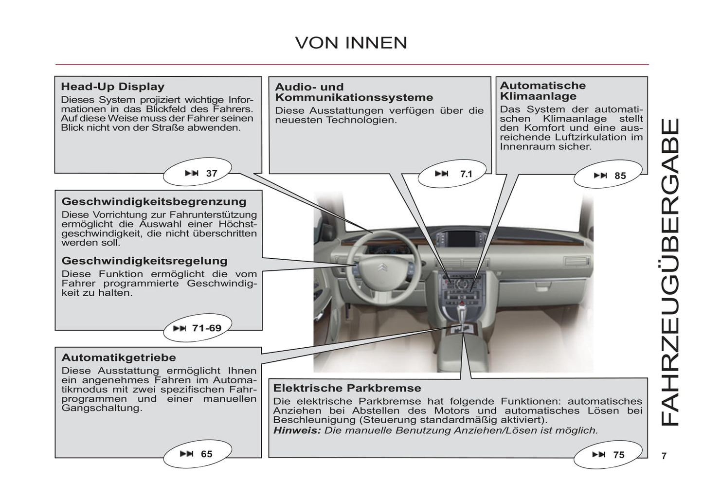 2011-2012 Citroën C6 Owner's Manual | German