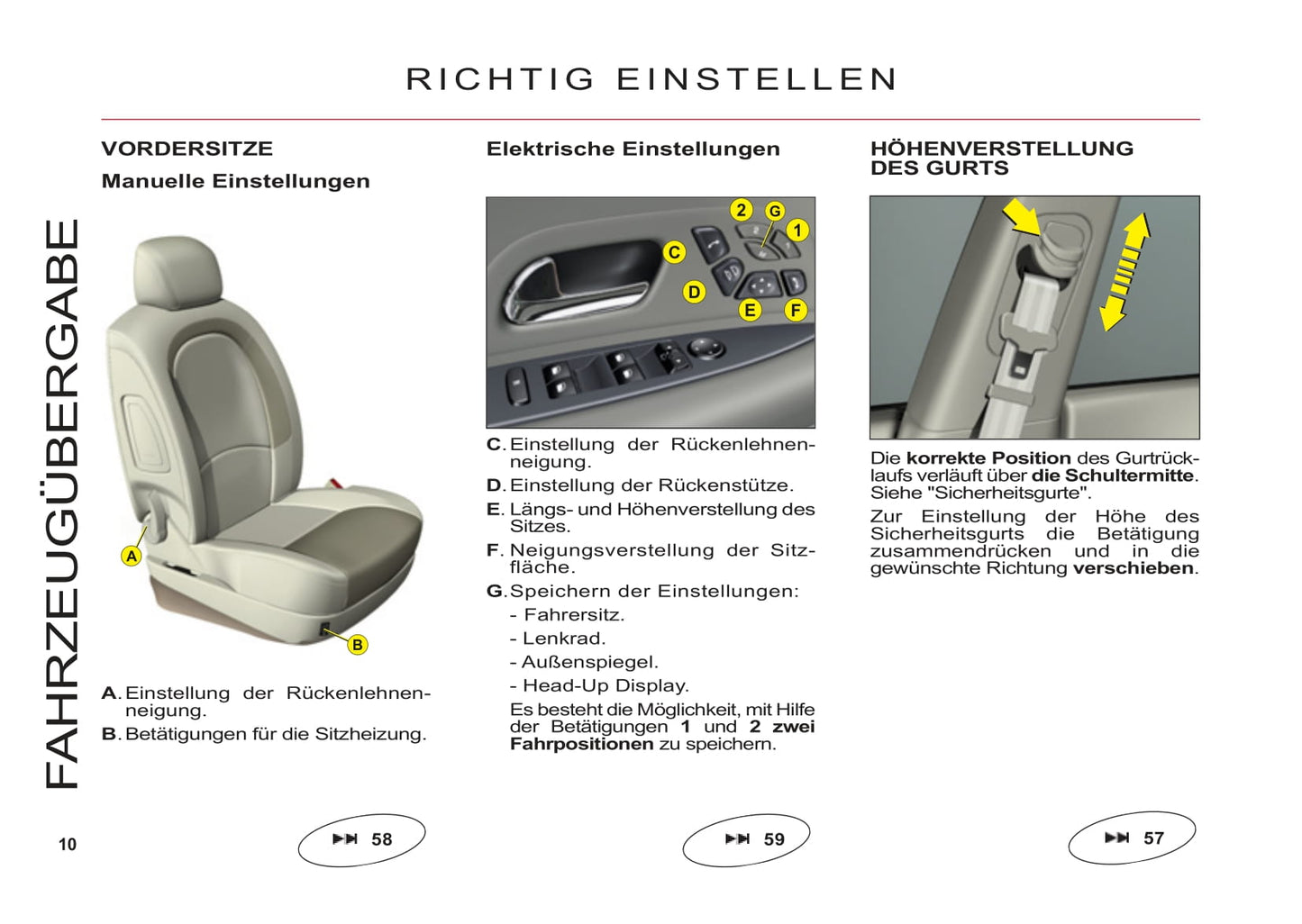 2011-2012 Citroën C6 Owner's Manual | German