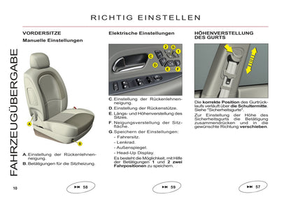 2011-2012 Citroën C6 Owner's Manual | German
