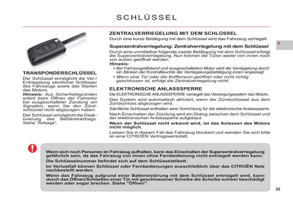 2011-2012 Citroën C6 Owner's Manual | German