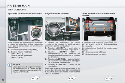 2011-2012 Peugeot 4007 Bedienungsanleitung | Französisch