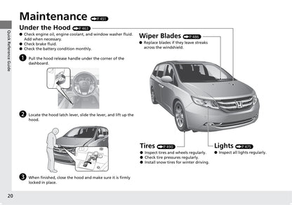 2016 Honda Odyssey Bedienungsanleitung | Englisch