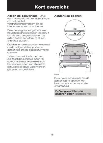 2004-2008 Ford Focus Owner's Manual | Dutch