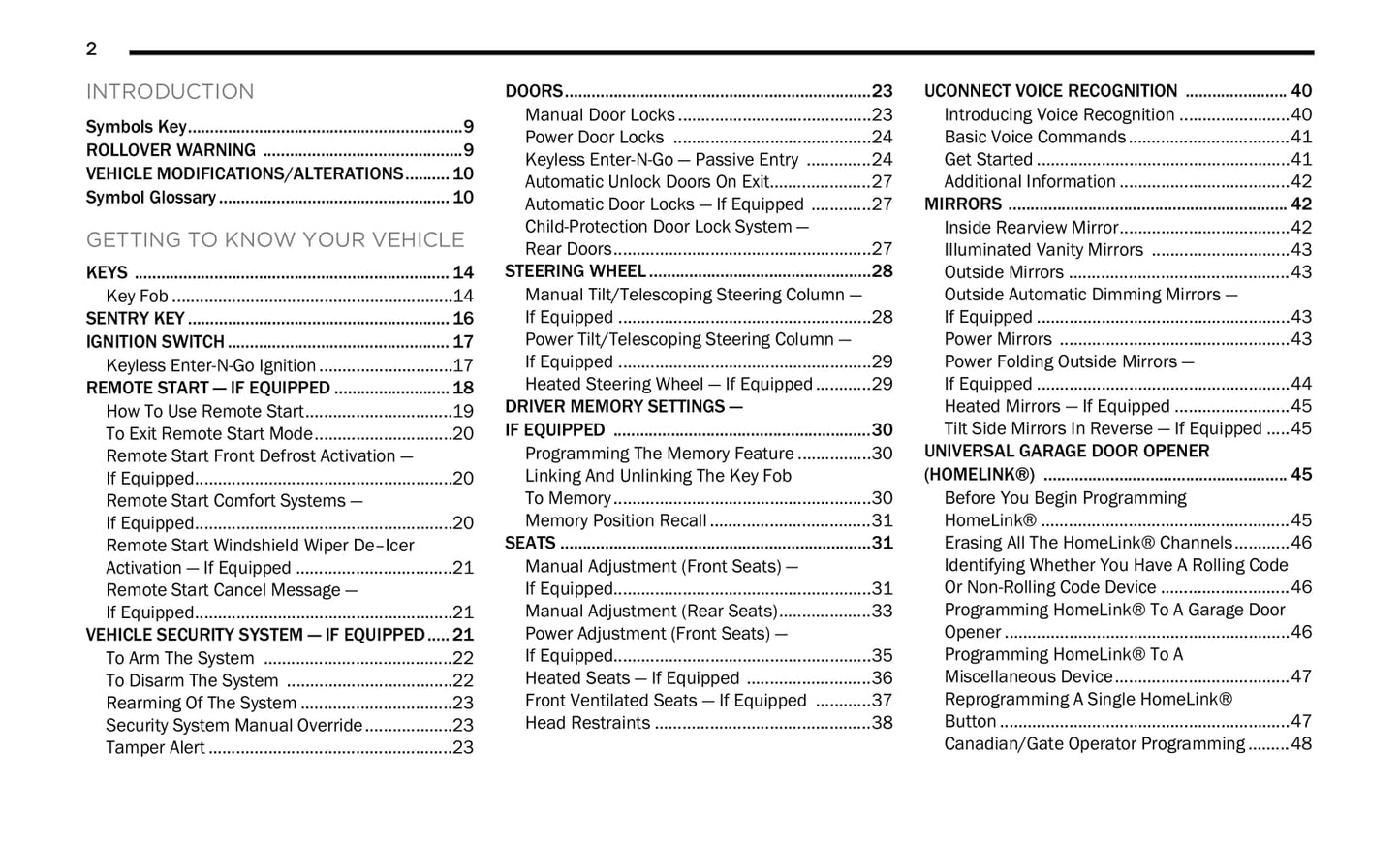 2021 Jeep Grand Cherokee Owner's Manual | English