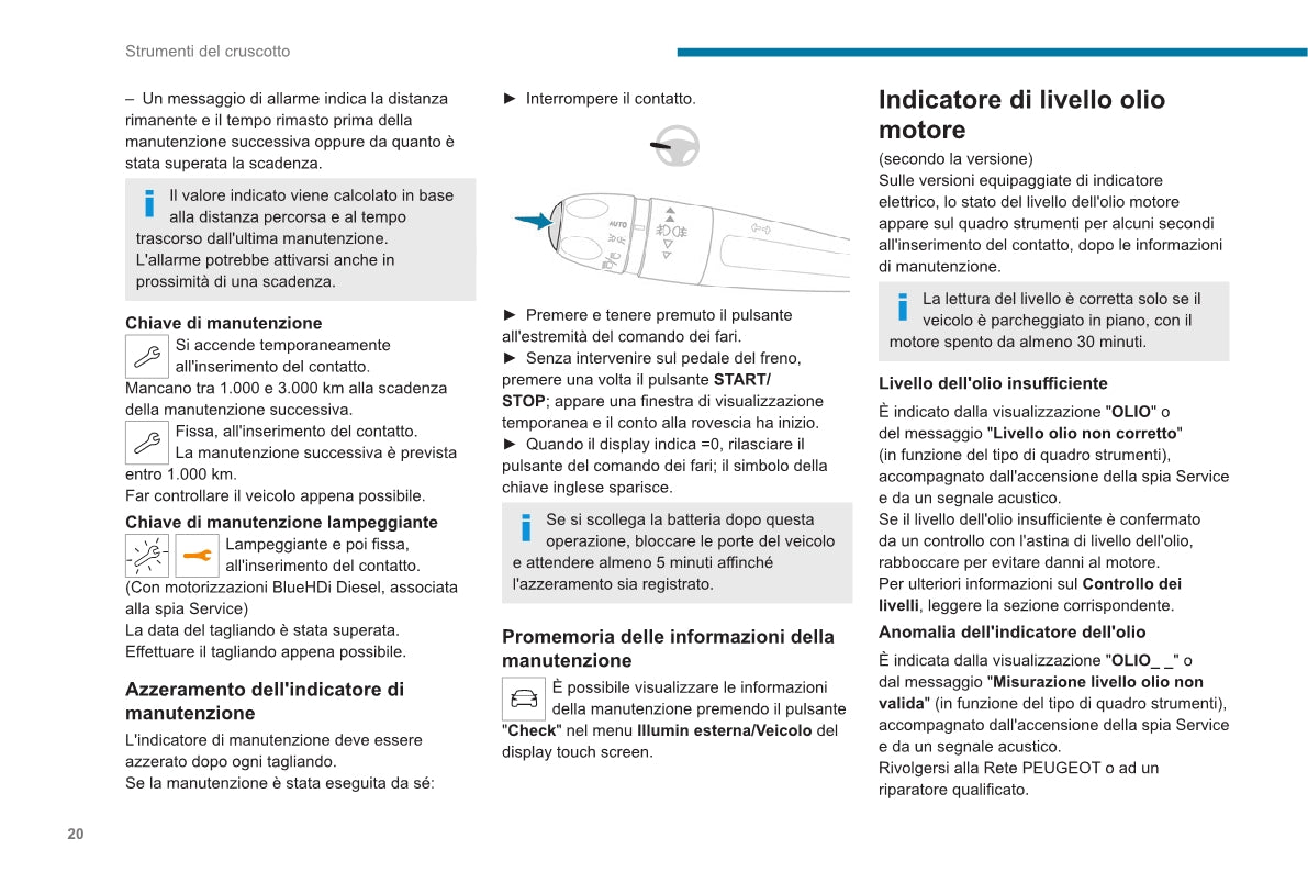 2020-2023 Peugeot 2008 / e-2008 Bedienungsanleitung | Italienisch