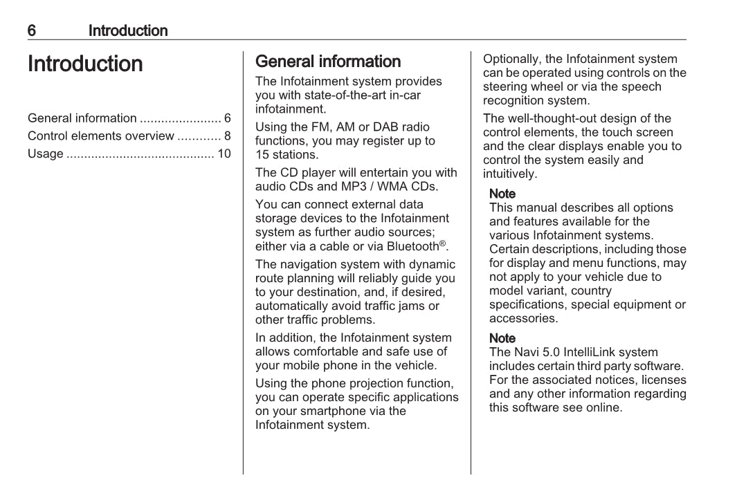 Opel Grandland X Owner's Infotainment Manual 2017 - 2021