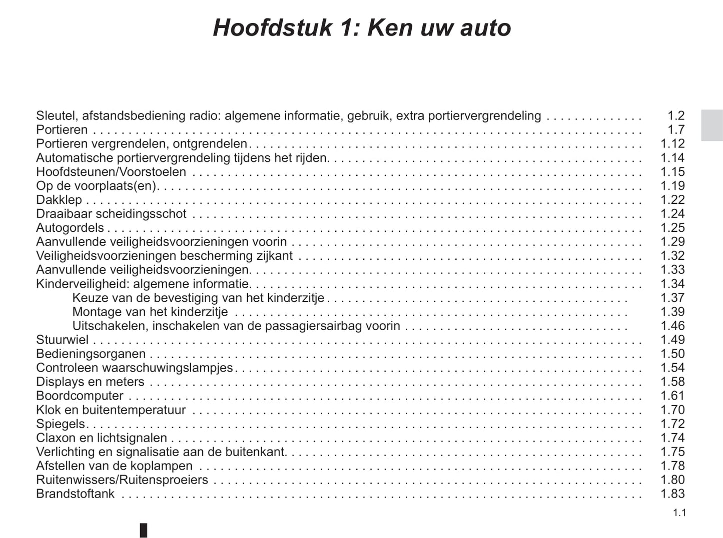 2016-2017 Renault Kangoo Bedienungsanleitung | Niederländisch