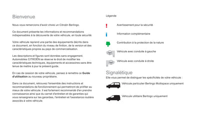 2017-2018 Citroën Berlingo/Berlingo Multispace Bedienungsanleitung | Französisch