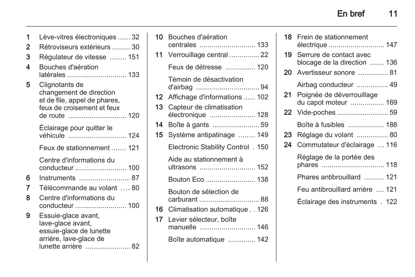 2012-2013 Opel Meriva Owner's Manual | French