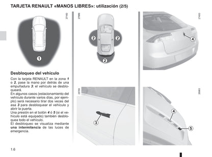 2014-2015 Renault Laguna/Laguna Coupé Bedienungsanleitung | Spanisch