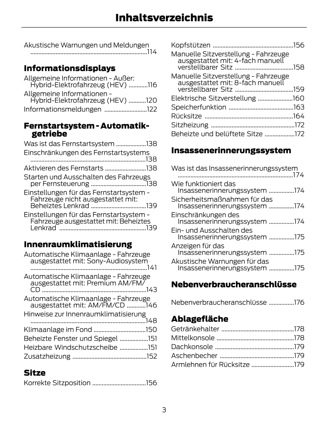 2021-2023 Ford Galaxy / S-max Owner's Manual | German