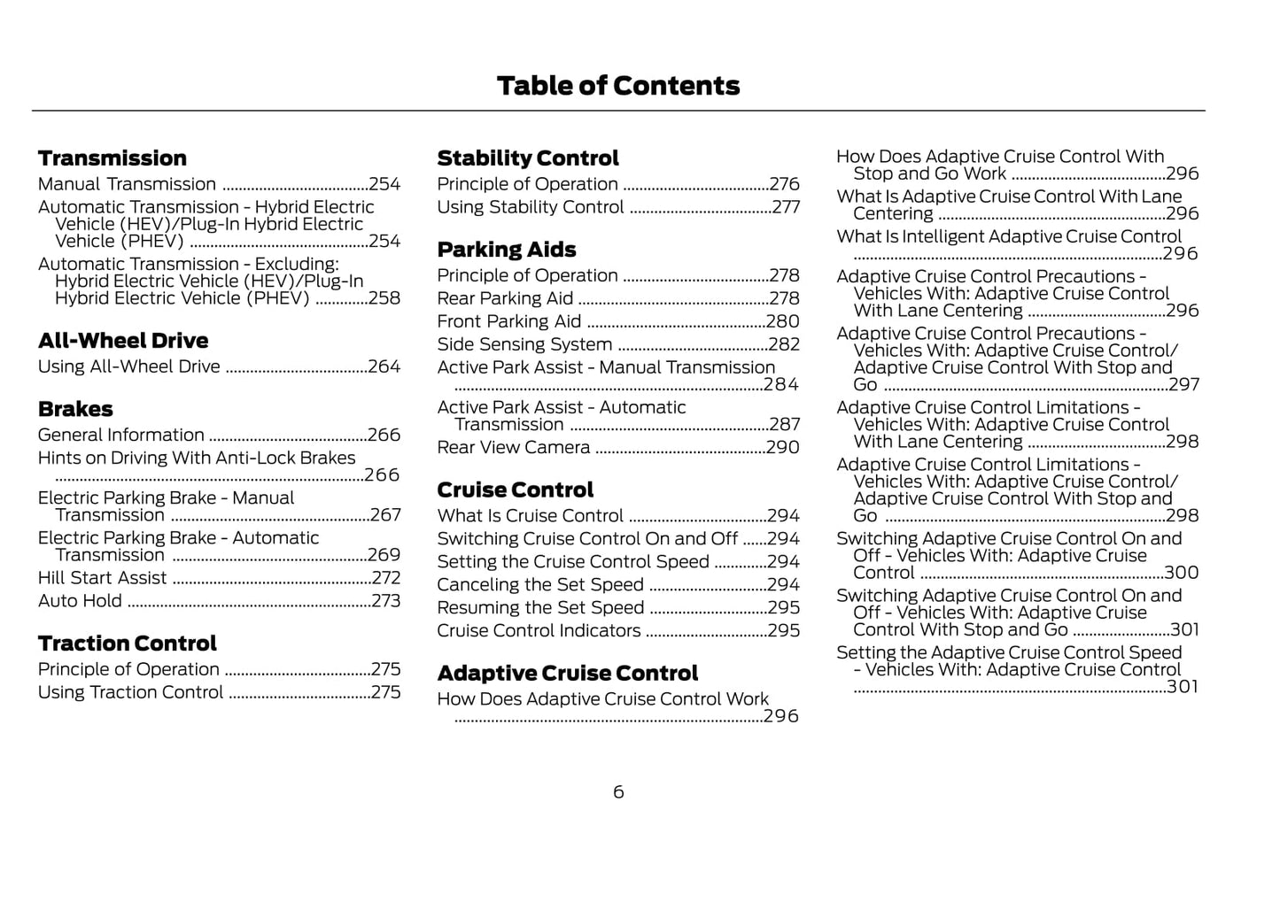 2021-2022 Ford Kuga Vignale/Kuga Vignale Hybrid Owner's Manual | English