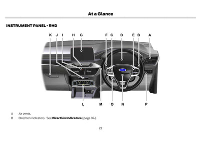 2021-2022 Ford Kuga Vignale Bedienungsanleitung | Englisch