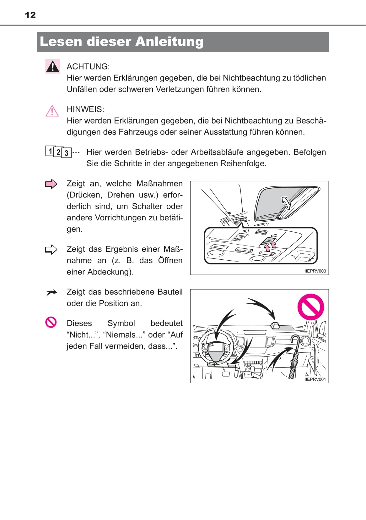 2014-2015 Toyota RAV4 Owner's Manual | German