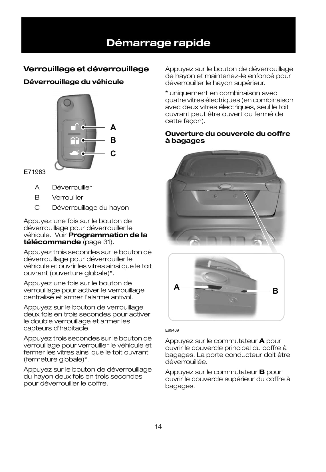 2008-2009 Ford Kuga Bedienungsanleitung | Französisch