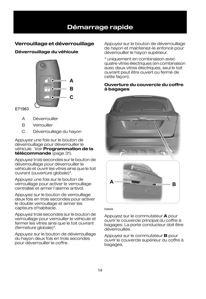 2008-2009 Ford Kuga Bedienungsanleitung | Französisch