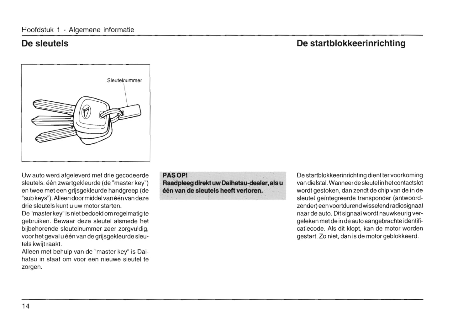 1998-2002 Daihatsu Sirion Owner's Manual | Dutch