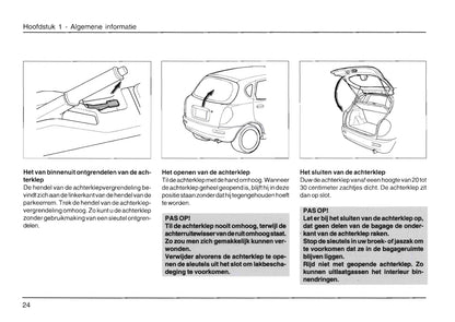 1998-2002 Daihatsu Sirion Owner's Manual | Dutch