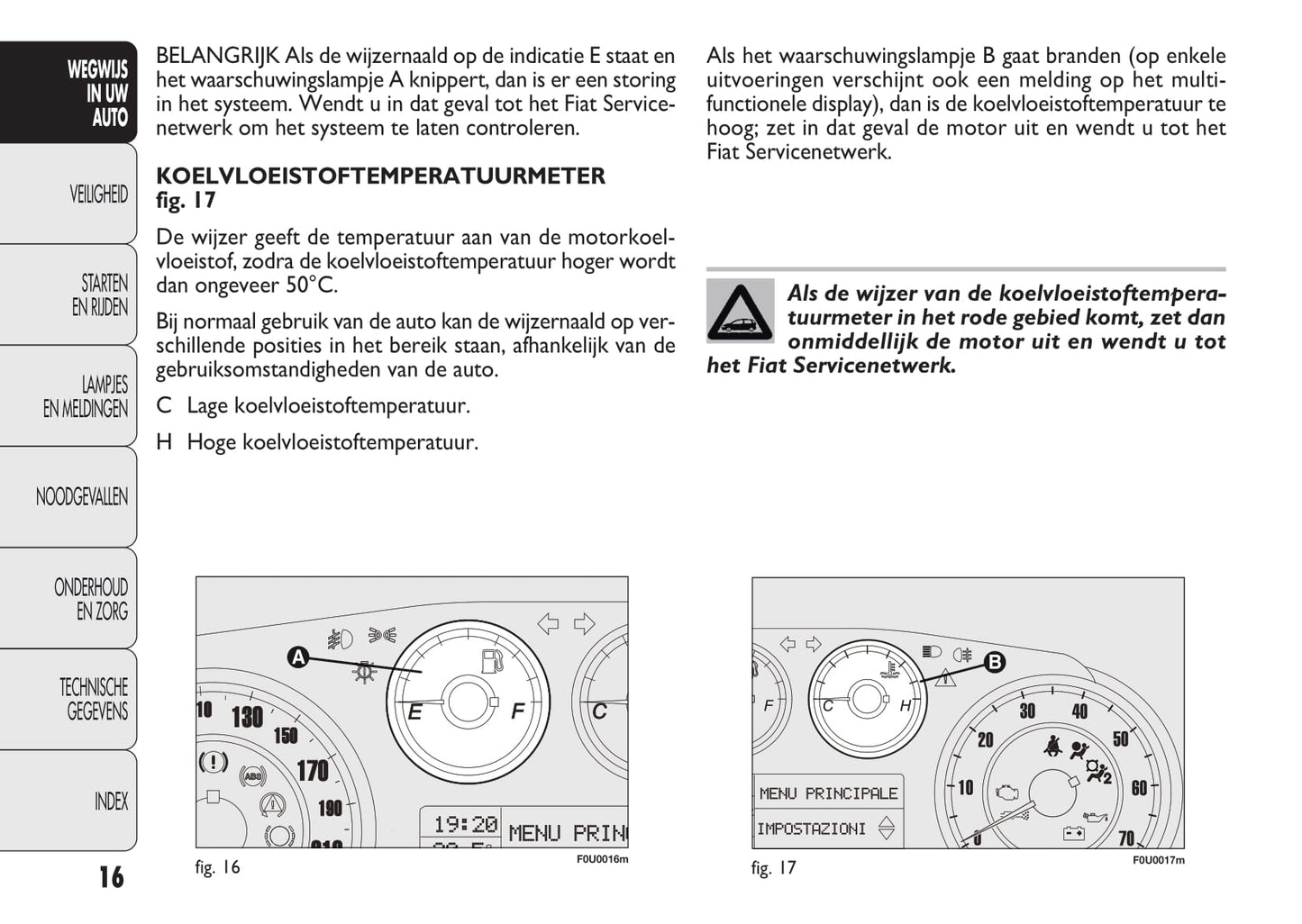 2010-2011 Fiat Punto Evo Owner's Manual | Dutch