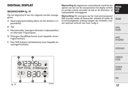 2010-2011 Fiat Punto Evo Owner's Manual | Dutch