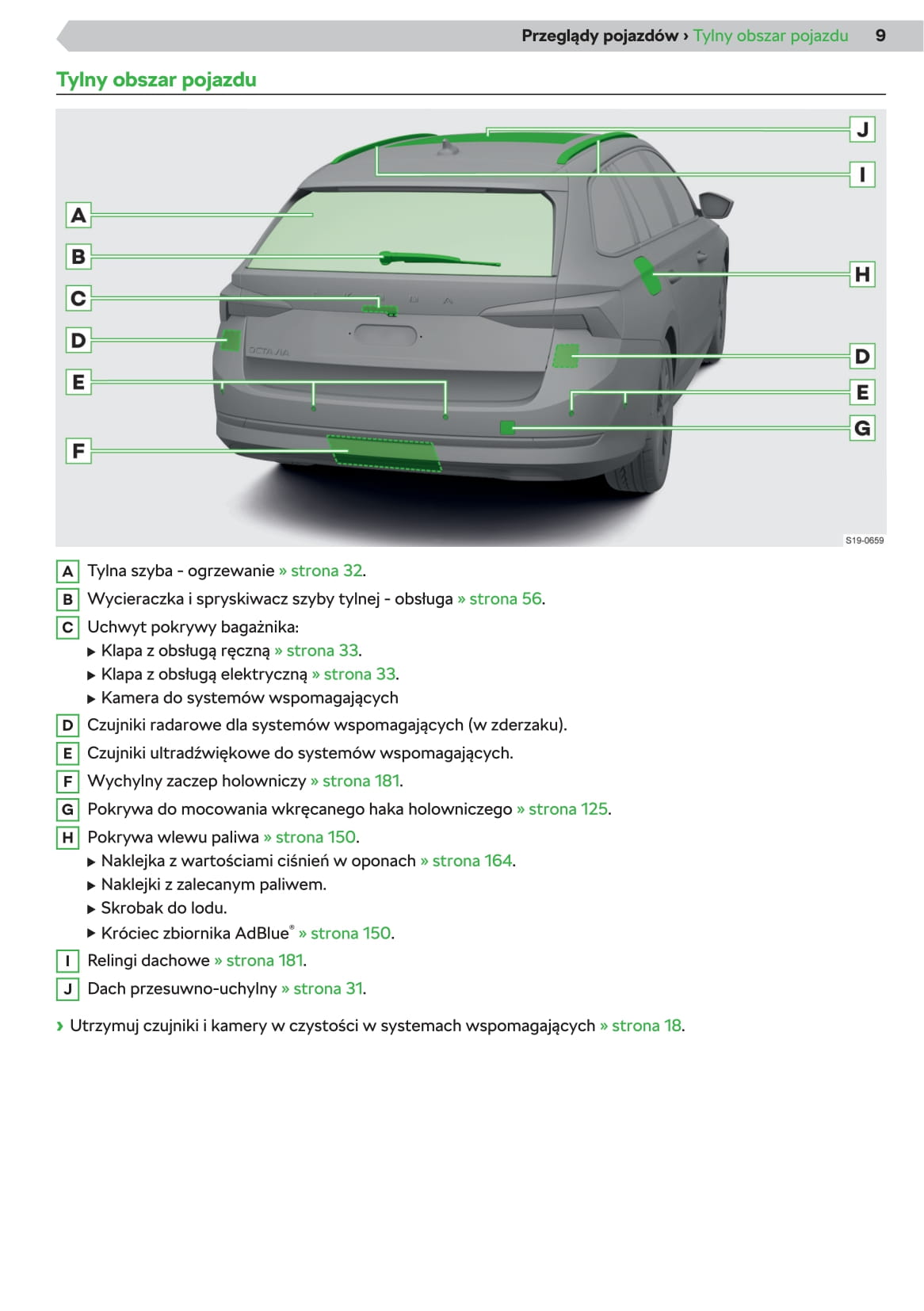 2020 Skoda Octavia Bedienungsanleitung | Polnisch