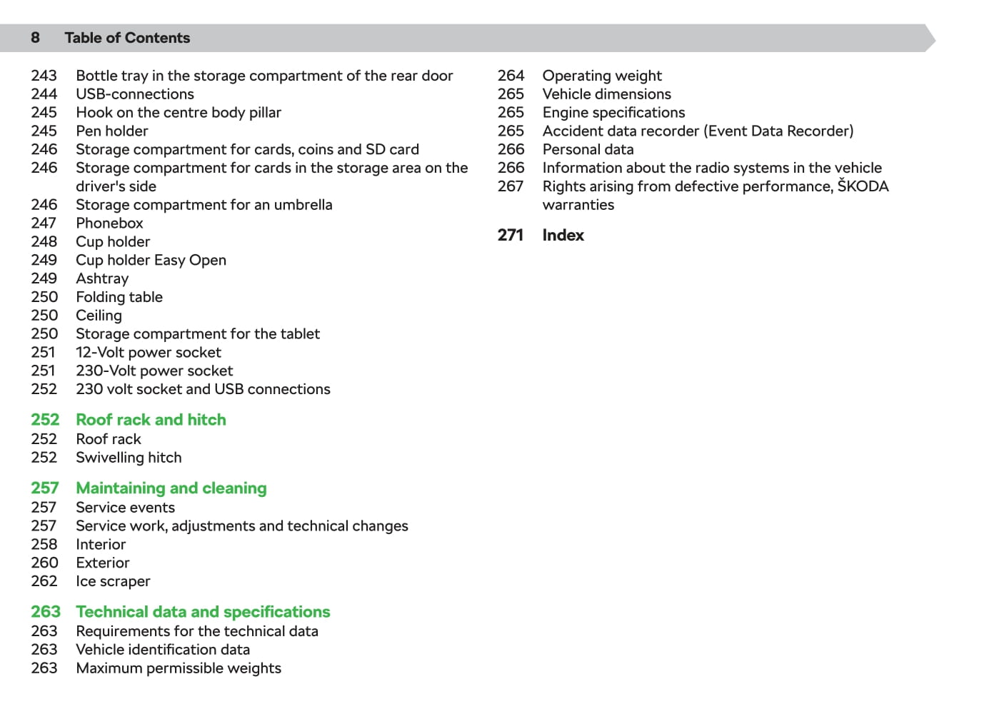 2020-2021 Skoda Enyaq iV Owner's Manual | English