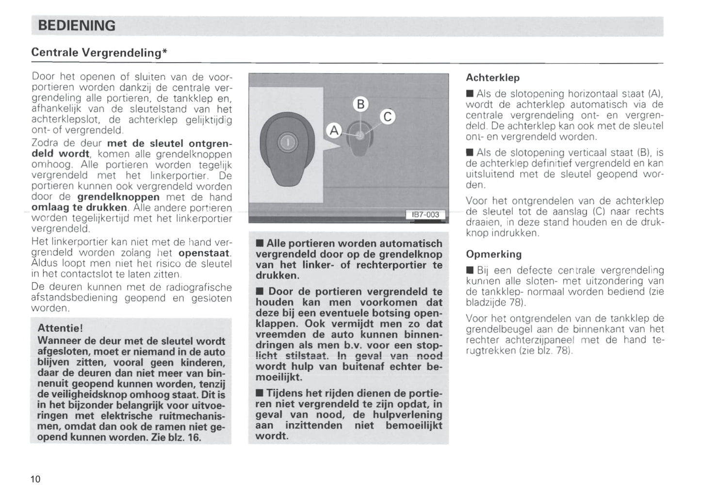 1996-1997 Seat Ibiza Owner's Manual | Dutch