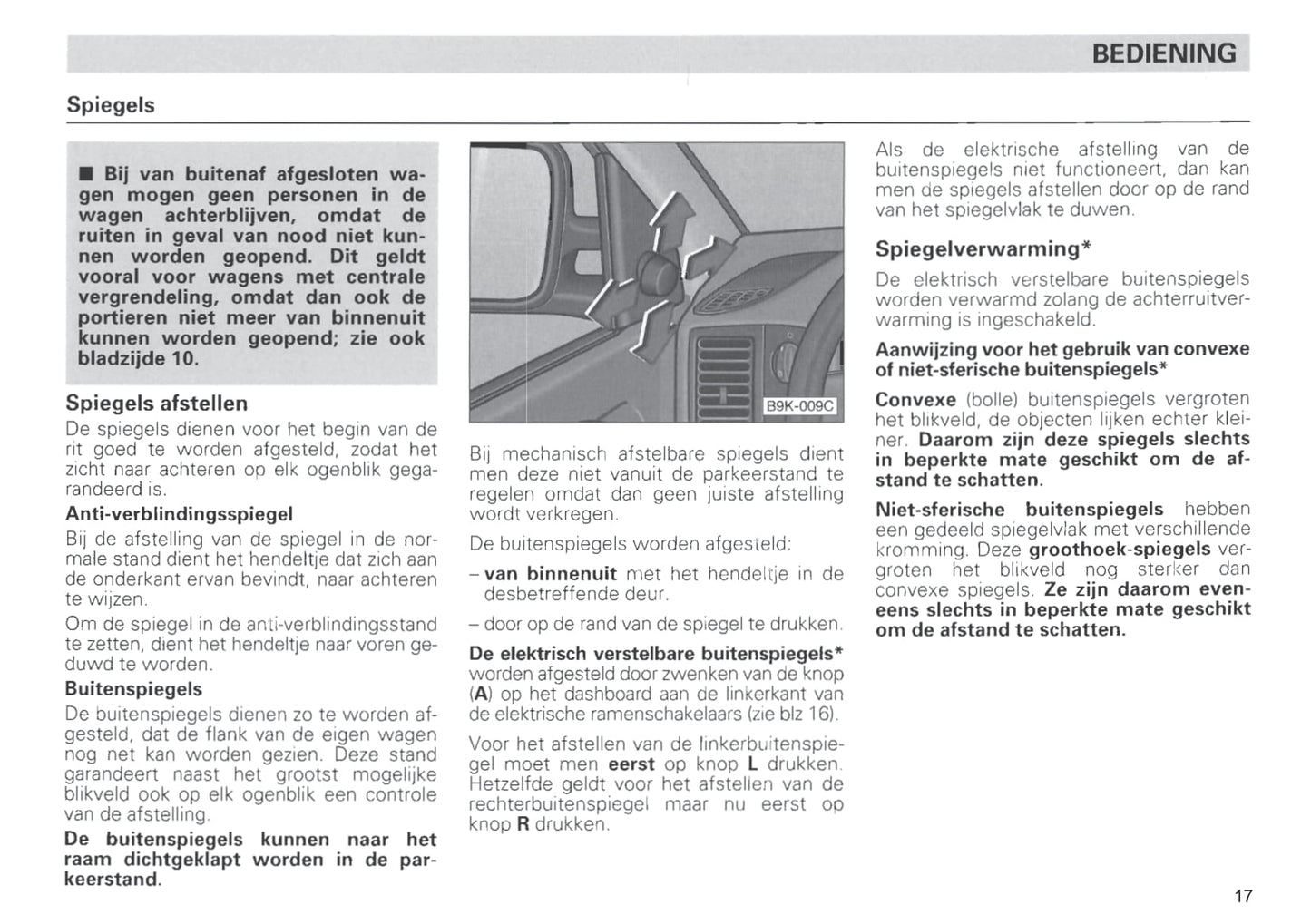 1996-1997 Seat Ibiza Owner's Manual | Dutch