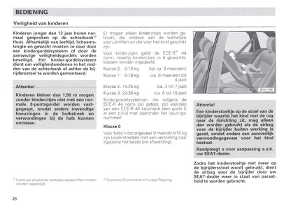 1996-1997 Seat Ibiza Owner's Manual | Dutch