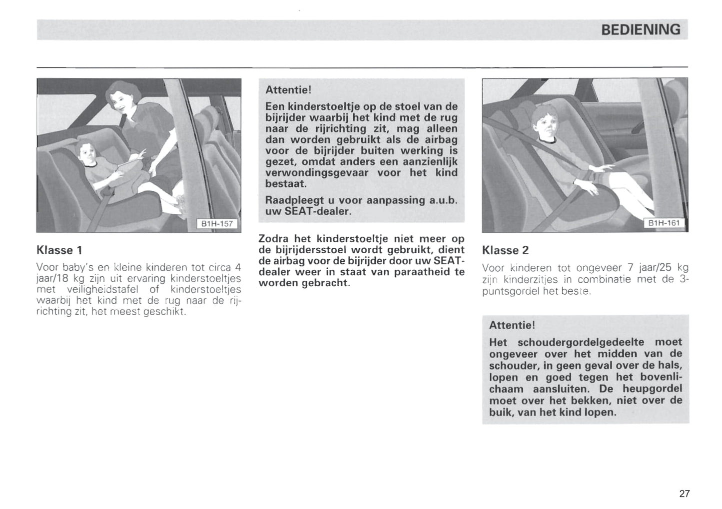 1996-1997 Seat Ibiza Owner's Manual | Dutch