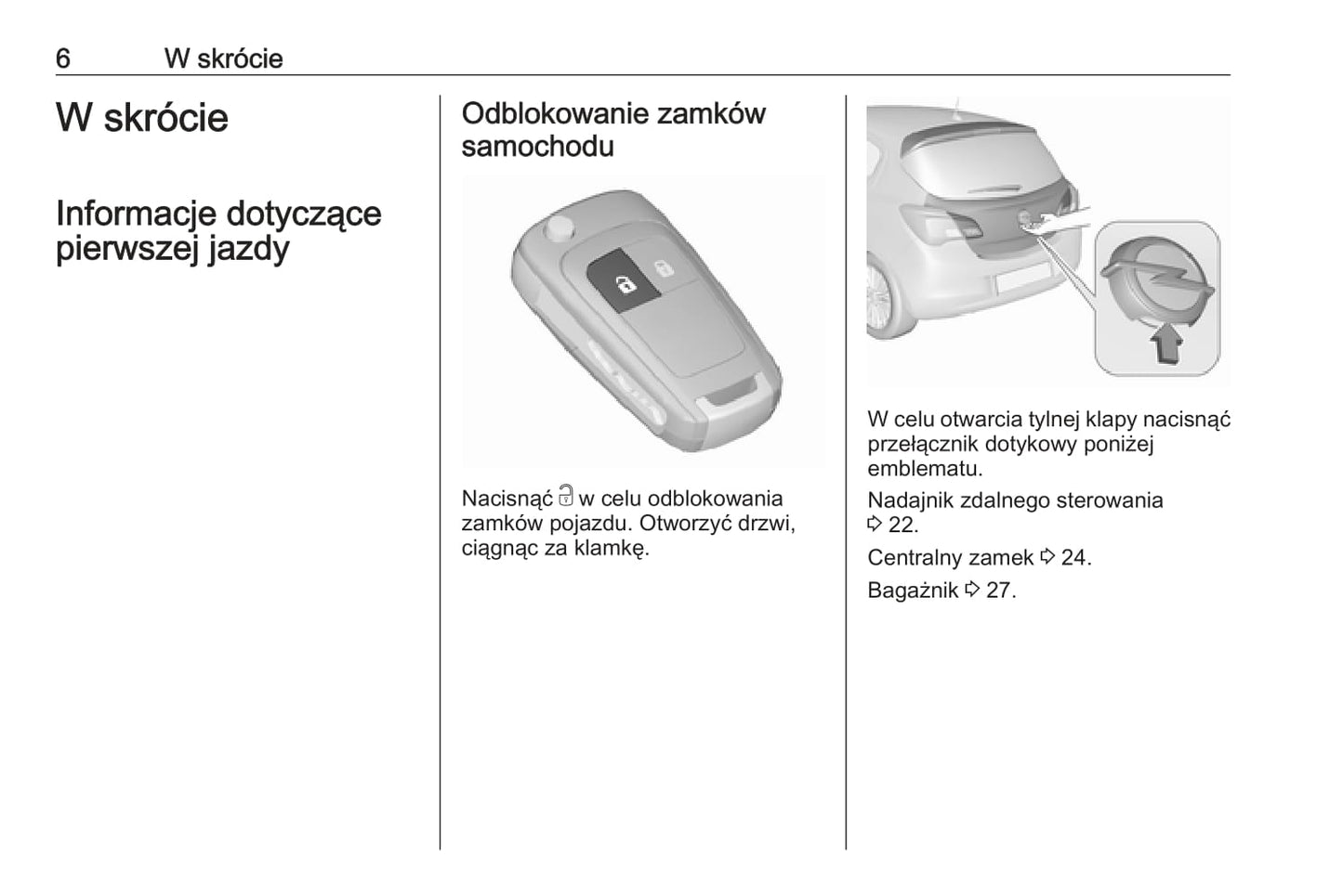 2019-2020 Opel Corsa Owner's Manual | Polish