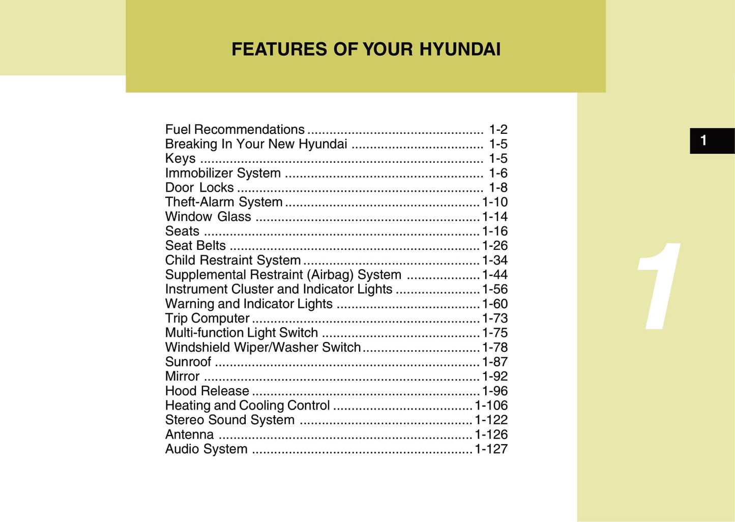 2009-2010 Hyundai Accent Owner's Manual | English
