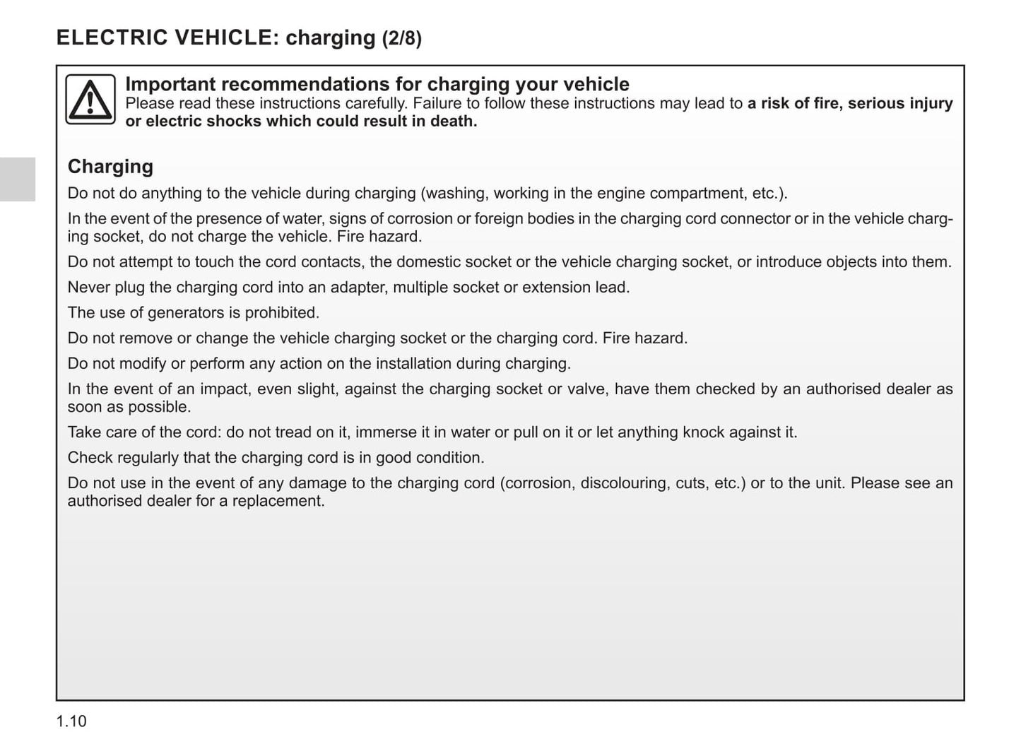 2020-2021 Renault Kangoo Z.E. Owner's Manual | English