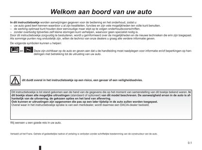 2013-2018 Dacia Duster Owner's Manual | Dutch